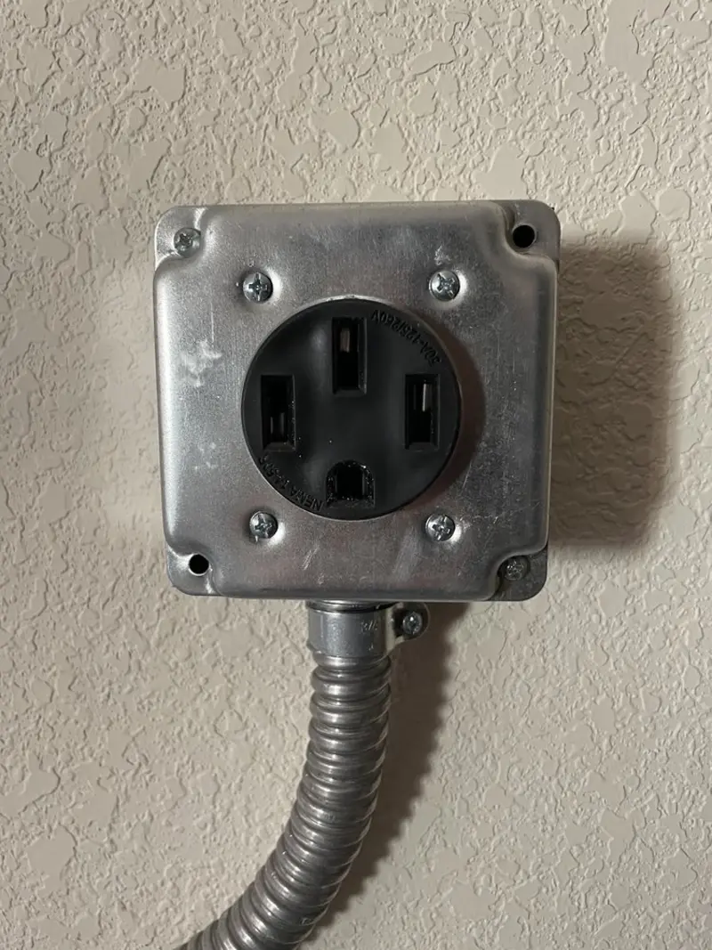 NEMA 14-50 outlet installed for Electrical Panel Upgrade in Shawnee